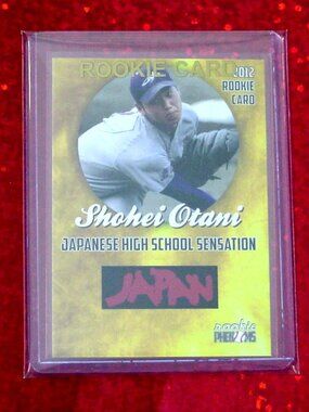 Shohei Ohtani 2012 Japan High School Sensation Card